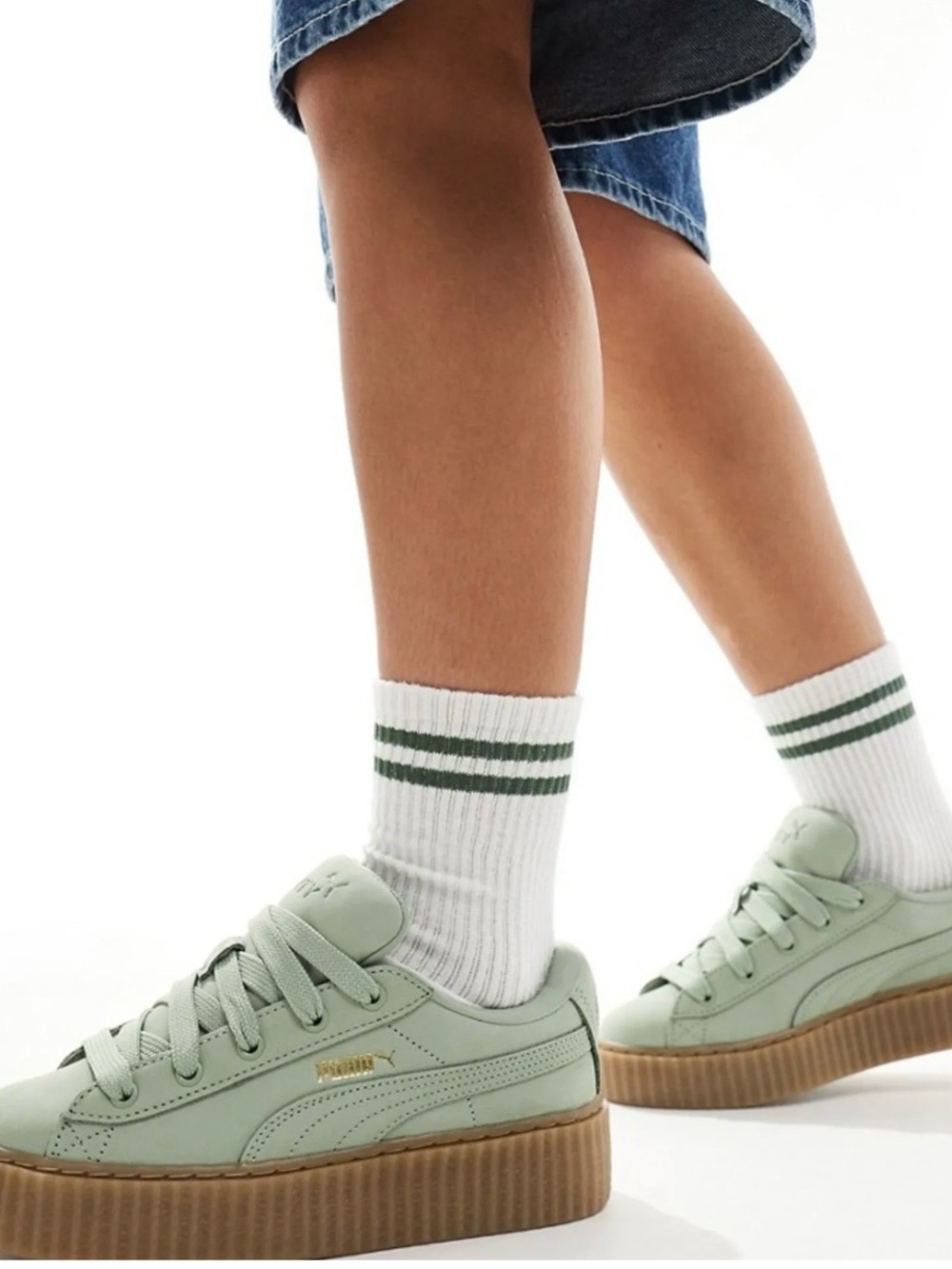 PUMA Womens Fenty X Creeper Phatty Nubuck Lace Up
Sneakers